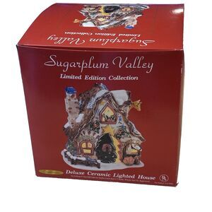 Sugarplum Valley Ceramic Light-Up House 2002 Stable O' Well In Original Box RTF